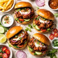 Tandoori Chicken Burgers