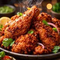 Tandoori Murgh Pakora Batter Fried Chicken