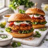 Tandoori Spice Turkey Burgers