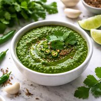 Tangy Coriander Cilantro Mint Chutney
