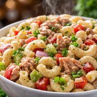Tangy Tuna Macaroni Salad