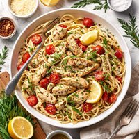Tarragon Chicken Linguine