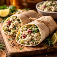 Tarragon Chicken Salad Wraps