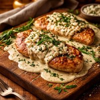 Tarragon Chicken with Gorgonzola Sauce