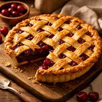 Tart Cherry Lattice Pie