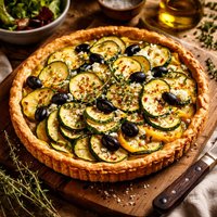 Tarte Aux Courgettes Zucchini Summer Squash and Olive Tart