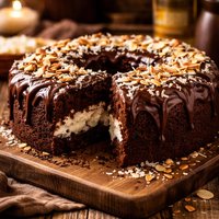 Tastes Like Mounds Bar Kahlua Cake