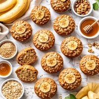 Tasty Bran Wheat Banana Muffins