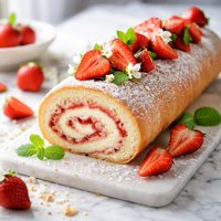 Tasty Strawberry Roll