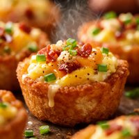 Tater Tot Cups with Cheese and Eggs