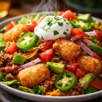Tater Tot Taco Salad