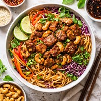 Tempeh Cashew Noodles