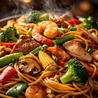 Ten Variety Fried Noodles Chow Mein