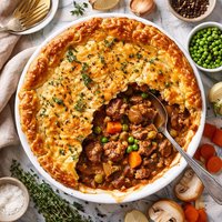 Tender Beef Pot Pie W Thyme and Pepper Pastry