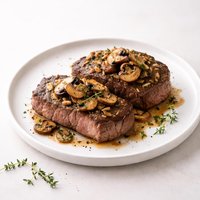 Tender Thin Steaks with Mushrooms