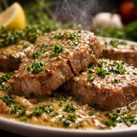 Tender Veal in Herb Sauce