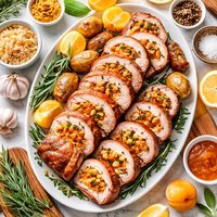 Tenderloin of Pork with Apricot Stuffing