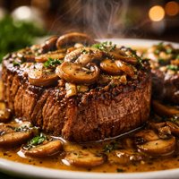 Tenderloin Steaks with Mushroom Marsala Sauce