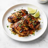 Tequila Glazed Grilled Chicken Thighs