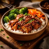 Teriyaki Beef or Chicken Rice Bowl