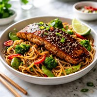 Teriyaki Fish and Noodles