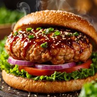 Teriyaki Glazed Turkey Burgers