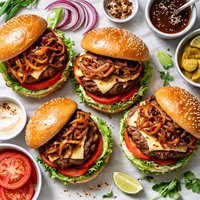 Teriyaki Onion Burgers