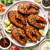 Teriyaki Salmon Steaks