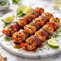 Teriyaki Shrimp and Scallop Kebabs