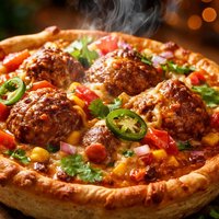 Tex Mex Meatball Pie
