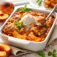 Texan Peach Cobbler