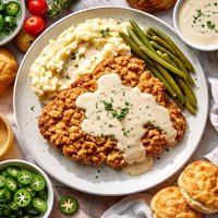 Texas Chicken Fried Steak and Gravy