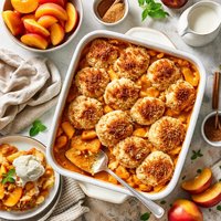 Texas Fresh Peach Cobbler