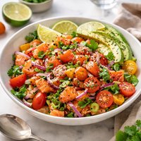 Texas Style Lomi Lomi Salmon Salad