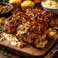 Texas Two Step Pork Chops