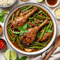 Thai Braised Duck with Green Beans