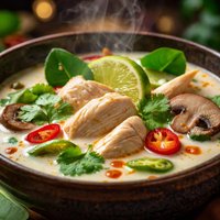 Thai Chicken and Coconut Soup Tom Kha Kai