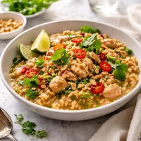 Thai Chicken Barley Risotto