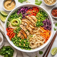 Thai Chicken Noodle Salad Gluten Free