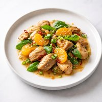 Thai Chicken Saute with Basil Mandarins