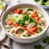 Thai Chicken Soup with Coconut Tom Kha Kai