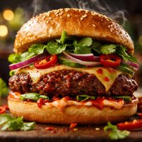 Thai Chili Beef Burger