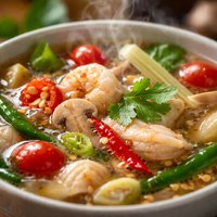 Thai Clear Soup with Sweet and Sour Chile