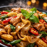 Thai Drunken Master Noodles Pad Kee Mow
