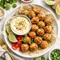 Thai Fish Balls with Chilli and Lime Mayonnaise