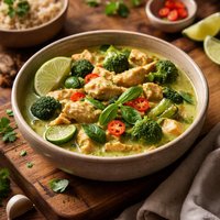 Thai Green Chicken Curry Diabetic Friendly Sugarless