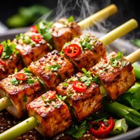 Thai Lemongrass Tofu Skewers