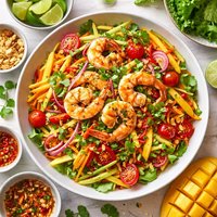 Thai Mango Salad with Marinated Shrimps