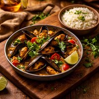 Thai Mussels with Jasmine Rice