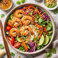 Thai Noodle Salad with Prawns